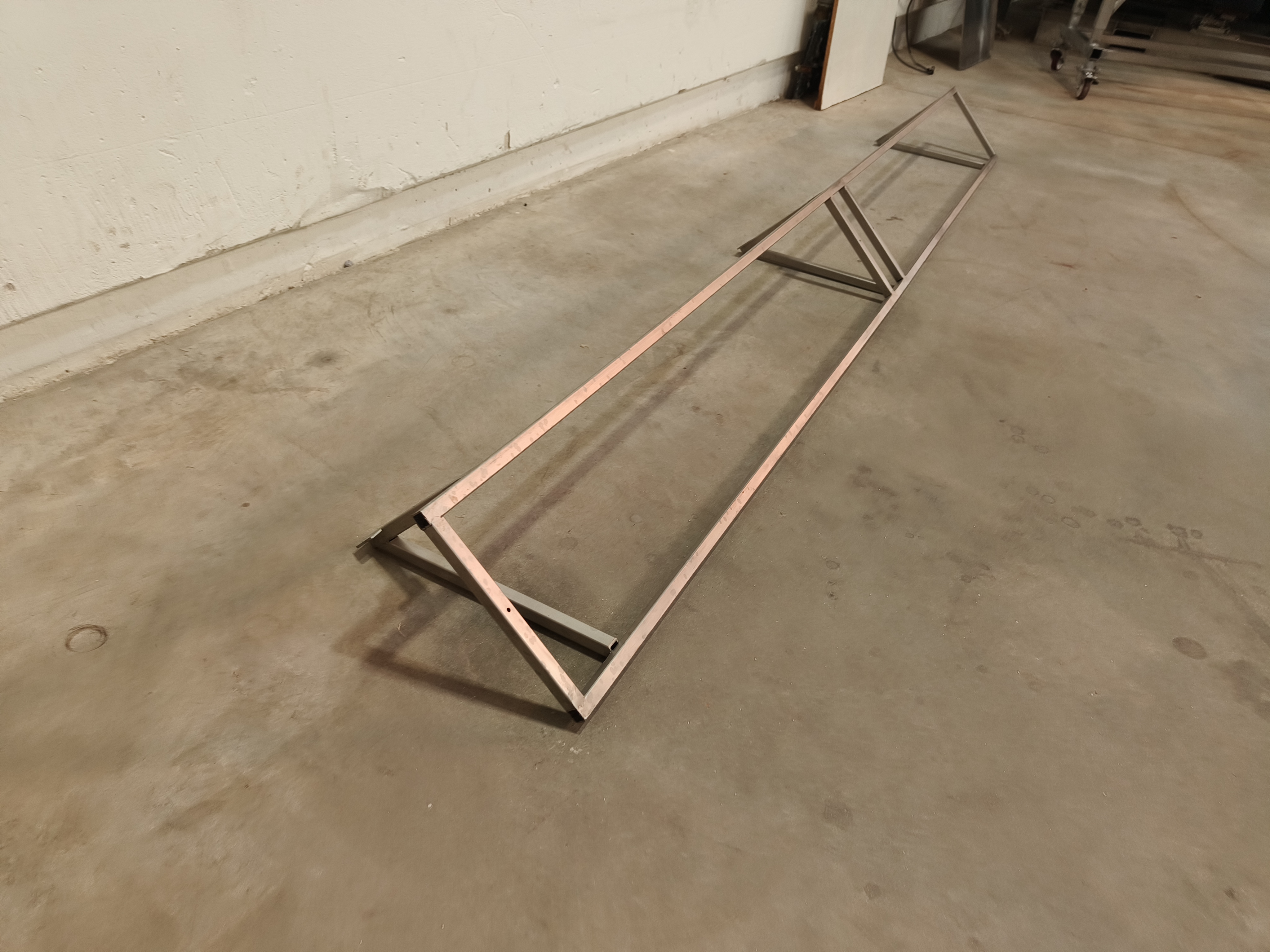 Stainless steel wall rack - 3 meters For sale used second hand 2nd hand ...