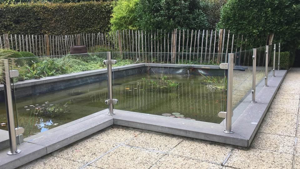 Pond edging in glass For sale used second hand 2nd hand | Bart Rotsaert ...